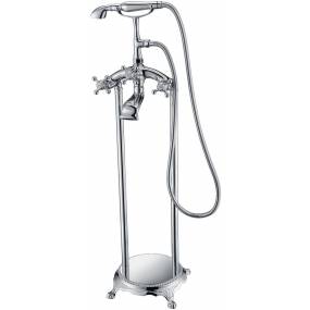 Tugela 3-Handle Claw Foot Tub Faucet with Hand Shower in Polished Chrome - ANZZI FS-AZ0052CH
