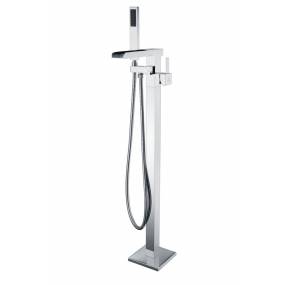 Union 2-Handle Claw Foot Tub Faucet with Hand Shower in Polished Chrome - ANZZI FS-AZ0059CH