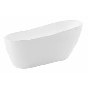 Trend Series 5.58 ft. Freestanding Bathtub in White - ANZZI FT-AZ093