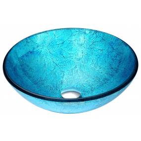 Accent Series Deco-Glass Vessel Sink in Blue Ice - ANZZI LS-AZ047