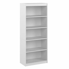 Logan 30W 5 Shelf Bookcase in Pure White - Bestar 146700-000072