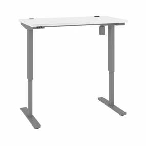 Upstand 24” x 48” Standing Desk in White - Bestar 175859-000017
