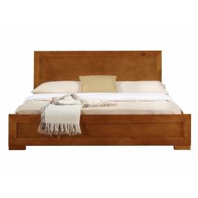 Trent Wooden Platform Bed in Oak, Full - Camden Isle Furniture 87000