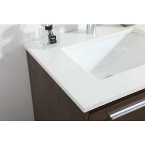 24 inch single bathroom vanity in walnut - Elegant Lighting VF43524MWT