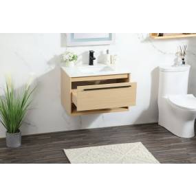 30 inch single bathroom vanity in maple - Elegant Lighting VF43530MMP