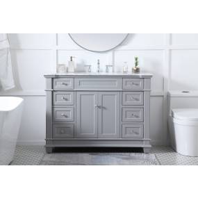 48 inch Single Bathroom Vanity set in Grey - Elegant Lighting VF50048GR