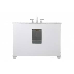 48 inch Single Bathroom Vanity set in White - Elegant Lighting VF50048WH