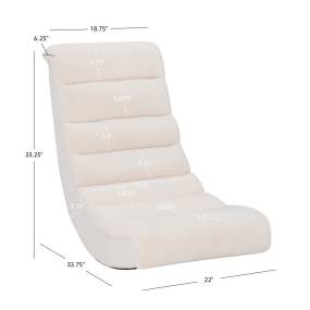 Jasper Game Rocking Chair Berber Cream - Linon GM101CRM01U