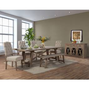 Newberry Dining Table (Weathered Natural) - Alpine Furniture 2068-01