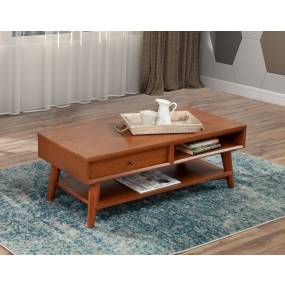 Flynn Coffee Table in Acorn - Alpine Furniture 966-61
