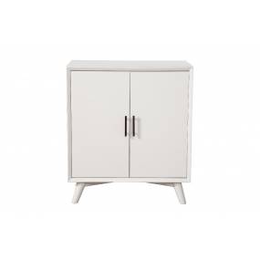 Flynn Small Bar Cabinet in White - Alpine Furniture 966-W-17