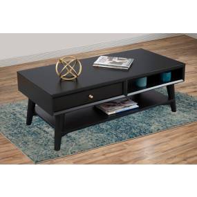 Flynn Coffee Table in Black - Alpine Furniture 966BLK-61