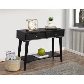 Flynn Console Table in Black - Alpine Furniture 966BLK-63
