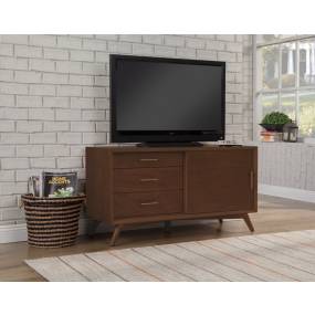 Flynn Small TV Console in Walnut - Alpine Furniture 966WAL-15