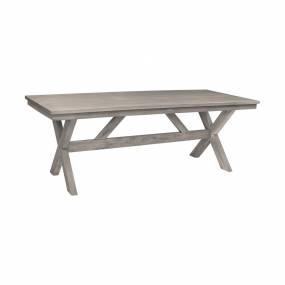 Costa Patio Outdoor Dining Table in Grey Acacia Wood - Armen Living LCCJDIGR