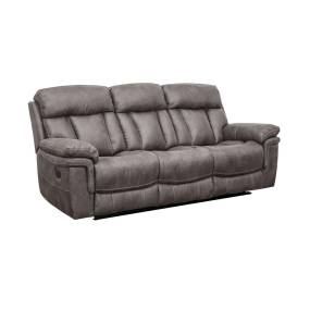 Estelle Power Reclining Sofa in Gunmetal Fabric - Armen Living LCES3GM