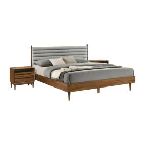 Artemio King 3 Piece Wood Bedroom Set in Walnut Finish – Armen Living SETARWAKG3