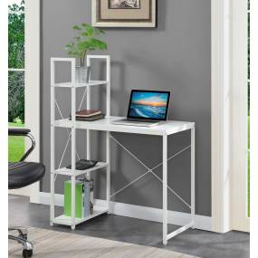 Designs2Go Office Workstation w/ Shelves - Convenience Concepts 131513WFW