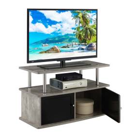 Designs2Go TV Stand with 2 Storage Cabinets and Shelf - Convenience Concepts 151160C1