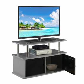 Designs2Go TV Stand with 2 Storage Cabinets and Shelf - Convenience Concepts 151160GY