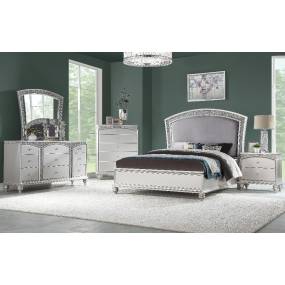 Maverick Queen Bed in Fabric & Platinum - Acme Furniture 21800Q