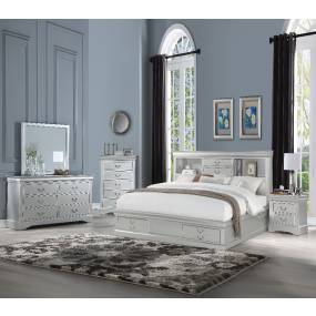 Louis Philippe III Queen Bed in Platinum - Acme Furniture 24920Q
