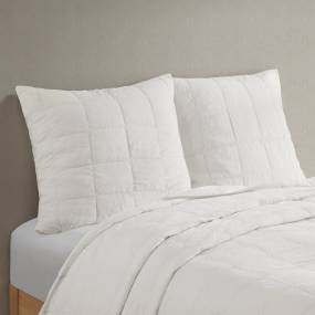 Croscill Casual Gema European Pillow Sham in Soft White - Olliix CCA11-0011