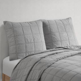 Croscill Casual Gema European Pillow Sham in Grey - Olliix CCA11-0012