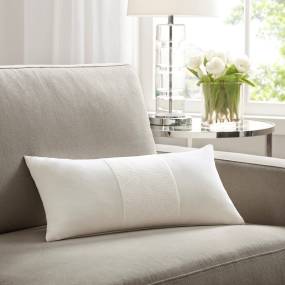 Croscill Home Canova Oblong Decor Pillow in White - Olliix CHM30-0013