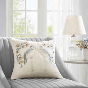 Croscill Home Florio Square Decor Pillow in White - Olliix CHM30-0014