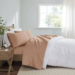 Madison Park 600 Thread Count Pima Cotton Sheet Set in Rose Gold (Queen) - Olliix MP20-8003
