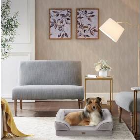 Martha Stewart Bella Pet Couch in Grey - Olliix MS63PC5358M