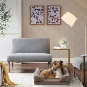 Martha Stewart Bella Pet Couch in Brown - Olliix MS63PC5359M
