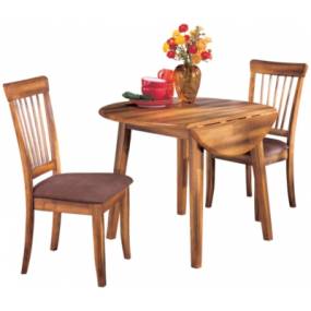 Signature Design Berringer Round Dining Room Drop Leaf Table ONLY - Ashley Furniture D199-15