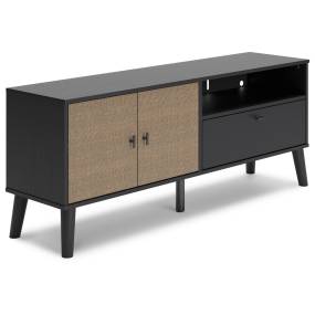Signature Design by Ashley Charlang Black and Gray - Brown and Beige 59" TV Stand