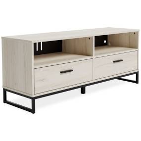 Signature Design by Ashley Socalle White - Black and Gray 59" TV Stand