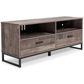 Signature Design by Ashley Neilsville Black and Gray - Brown and Beige 59" TV Stand