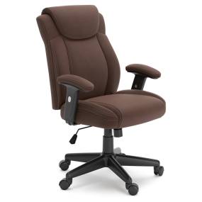 Signature Design by Ashley Corbindale Black and Gray - Brown and Beige Home Office Chair