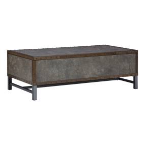 Signature Design by Ashley Derrylin Black and Gray - Brown and Beige Lift-Top Coffee Table