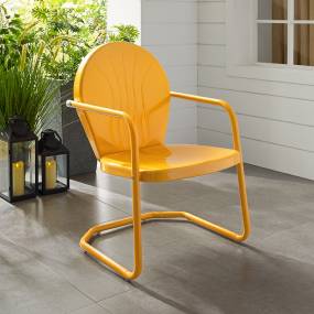Griffith Outdoor Metal Armchair Tangerine Gloss - Crosley CO1001A-TG