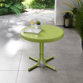 Griffith Outdoor Metal Side Table Key Lime Gloss - Crosley CO1011A-KL