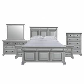 Trent King Panel 6PC Bedroom Set in Grey - Picket House Furnishings CY300KB6PC
