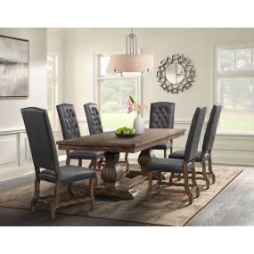 Picket House Furnishings Hayward 7PC Dining Set-Table and Six Tufted Tall Back Chairs - Picket House Furnishings DGC500CL7PC