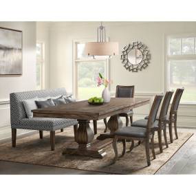 Picket House Furnishings Hayward 6PC Dining Set-Table, Four Chairs and Settee - Picket House Furnishings DGC5506PC