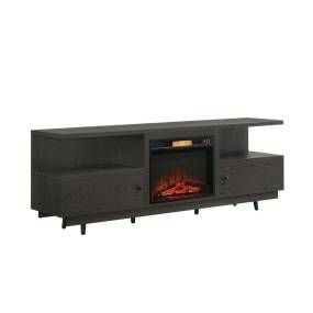 Picket House Furnishings Maron 78" Complete Fireplace in Espresso -  Picket House Furnishings LA-7880-FPC