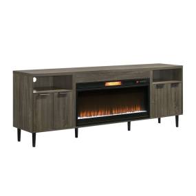 Picket House Furnishings Henna 85" Complete Fireplace in Medium Brown -  Picket House Furnishings LA-810-FPC