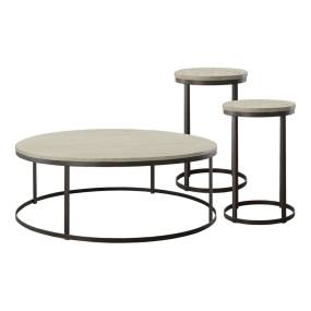 Picket House Furnishings Burg 3PC Occasional Table Set in Natural-Coffee Table & Two End Tables -  Picket House Furnishings M.5920.300.3PC