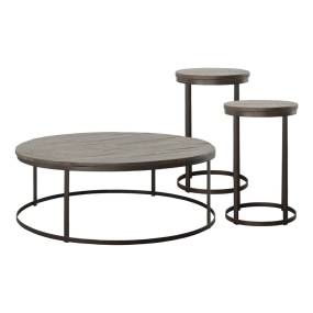 Picket House Furnishings Burg  3PC Occasional Table Set in Tobacco-Coffee Table & Two End Tables -  Picket House Furnishings M.5920.500.3PC