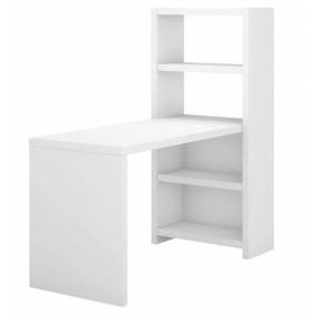 Office by kathy ireland Echo 56W Craft Table in Pure White - Bush Furniture ECH023PW