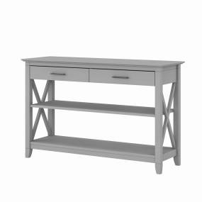 Bush Furniture Key West Console Table with Drawers and Shelves in Cape Cod Gray - Bush Furniture KWT248CG-03